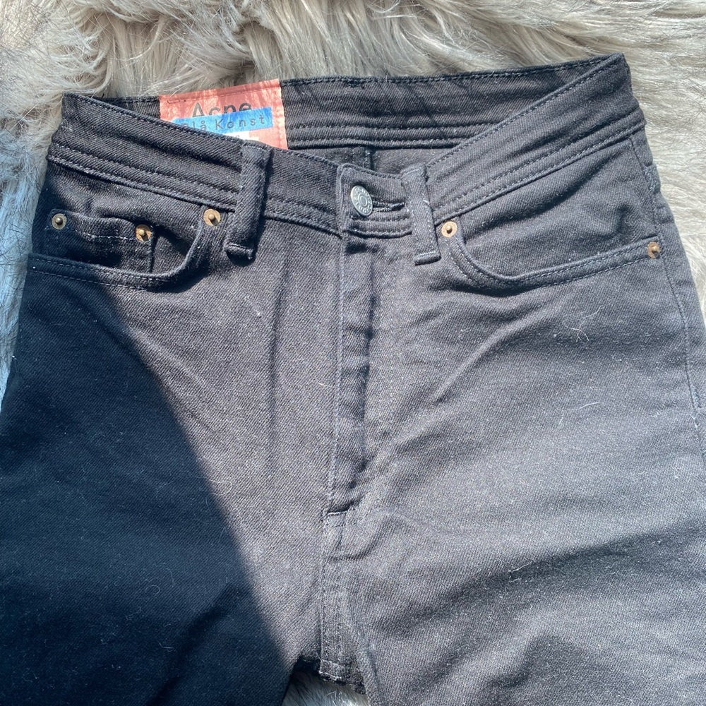 Acne Studios Bla Konst black skinny jeans size 25 30